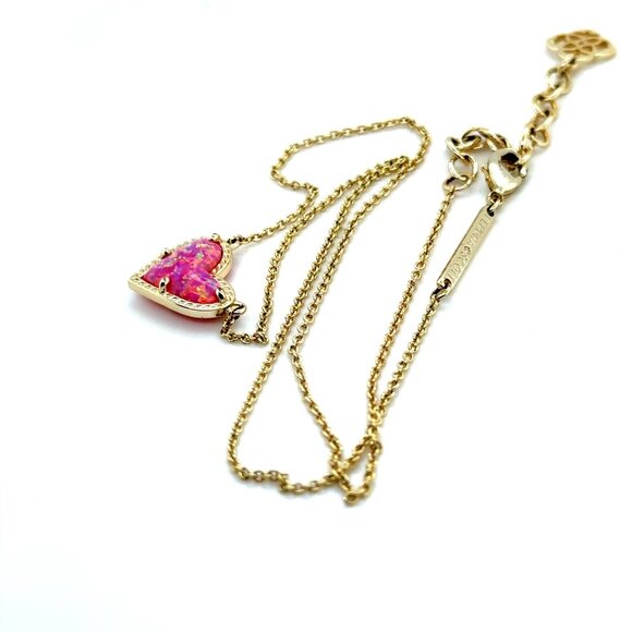 Kendra Scott Pink Heart Necklace - Picture 4 of 5